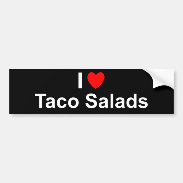 Autocollant De Voiture Salades de taco (Devant)