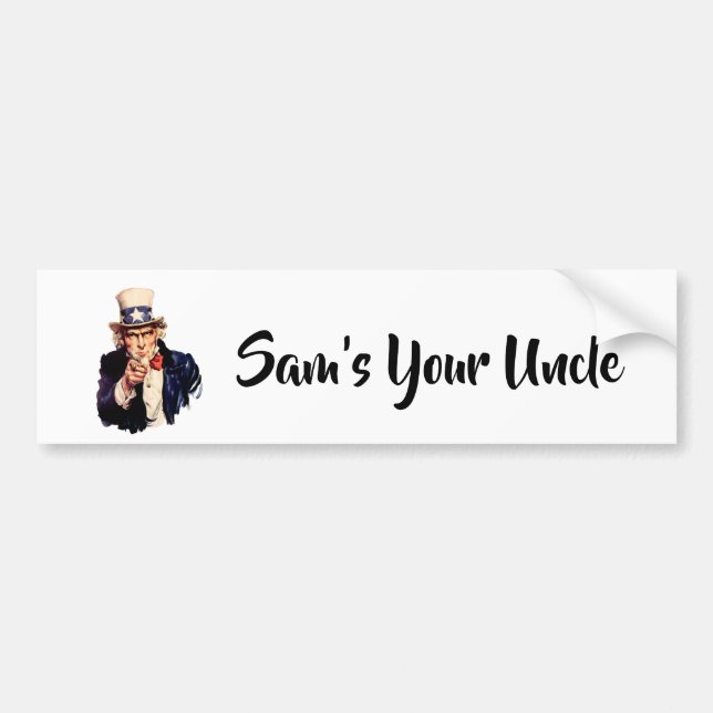 Autocollant De Voiture Sam's Your Oncle (Devant)