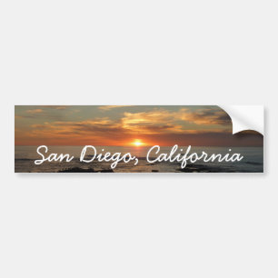 Autocollant De Voiture San Diego Sunset II California Seascape