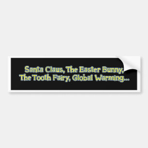 Autocollant De Voiture santa_glbl_wrming_bmprstkr_blk