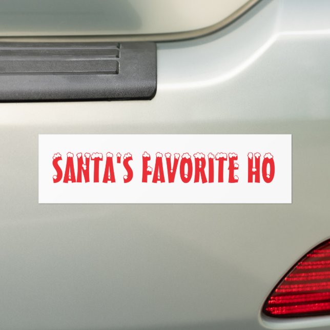 Autocollant De Voiture Santa's Favorite Ho Custom  (En voiture)