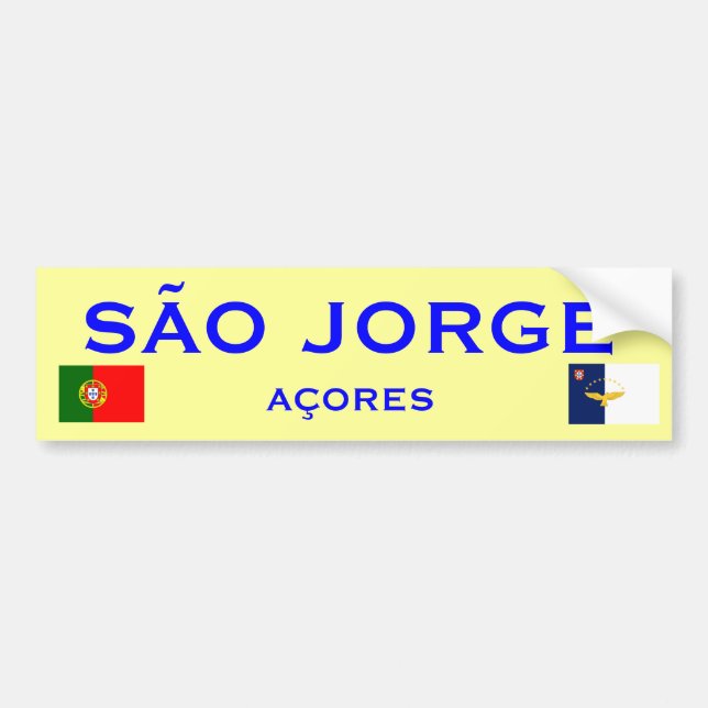 Autocollant De Voiture Sao Jorge Bumper Sticker (Devant)
