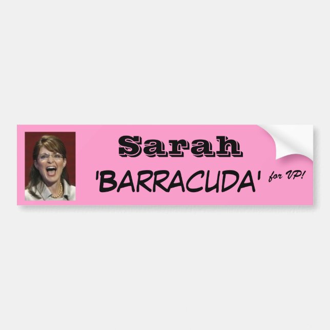 Autocollant De Voiture Sarah "barracuda" pour VP ! (Devant)