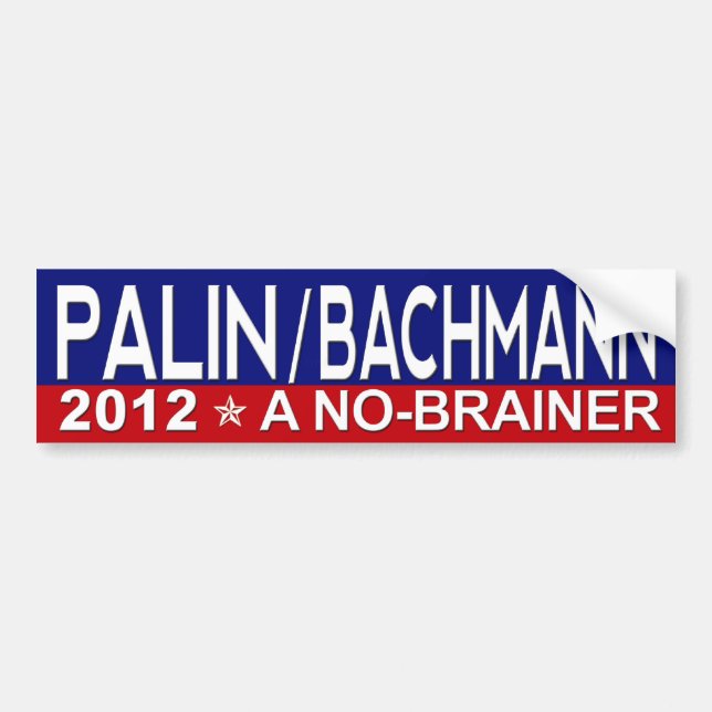 Autocollant De Voiture Sarah Palin/Michele Bachmann 2012 (Devant)