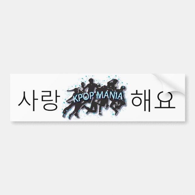 Autocollant De Voiture SARANG HAE YO KPOP MANIA Bumper Sticker (Devant)