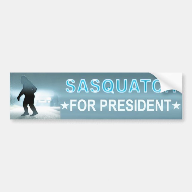 Autocollant De Voiture Sasquatch, Président (Devant)