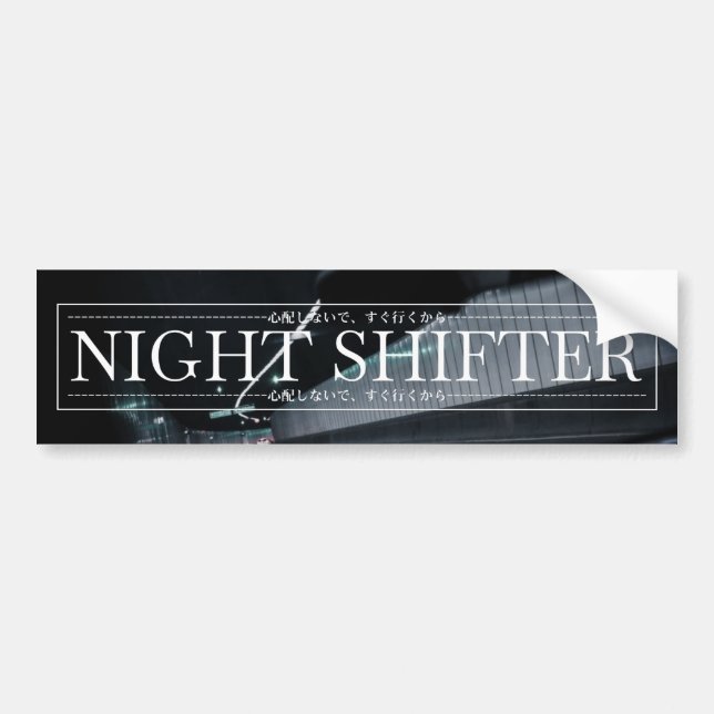 Autocollant De Voiture satomi moto "Night Shifter v2" (Devant)