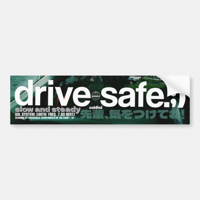 Autocollant De Voiture satomi voiture de sport sûr (Devant)