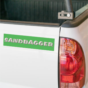Autocollant De Voiture Sautocollant de pare-chocs vert Sandbagger