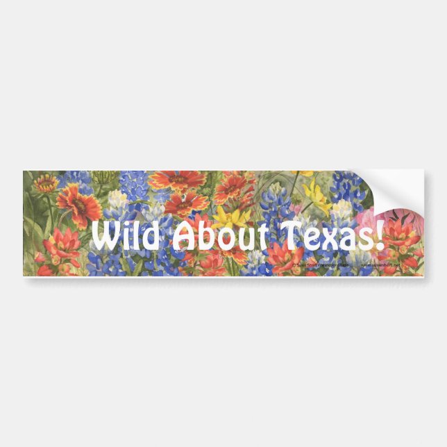 Autocollant De Voiture Sauvage au sujet du Texas ! Adhésif pour (Devant)