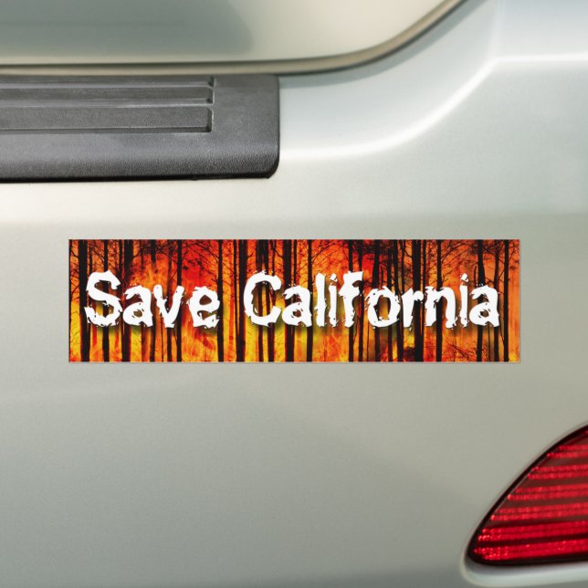 Autocollant De Voiture Sauvez la Californie de Wildfir (En voiture)