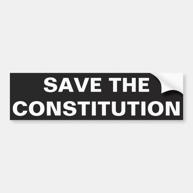 AUTOCOLLANT DE VOITURE SAUVEZ LA CONSTITUTION (Devant)