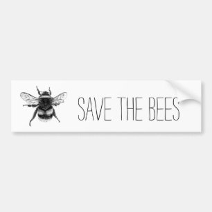 Autocollant De Voiture Sauvez l'adhésif pour pare-chocs d'abeilles