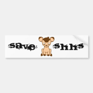 Autocollant De Voiture Sauvez l'adhésif pour pare-chocs de SHHS