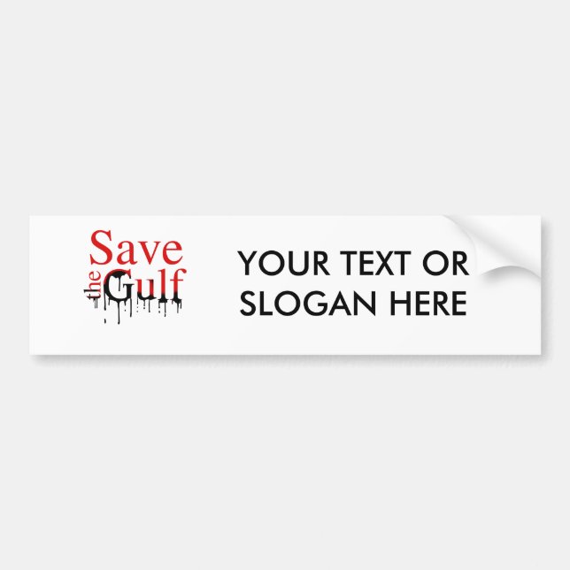 AUTOCOLLANT DE VOITURE SAUVEZ LE GULF (Devant)