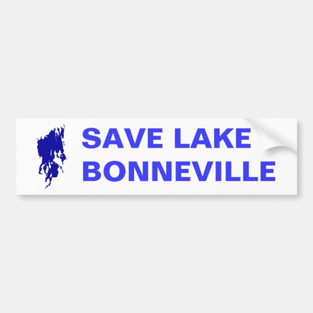 Autocollant De Voiture Sauvez le lac Bonneville (Devant)