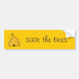Autocollant De Voiture sauvez les abeilles