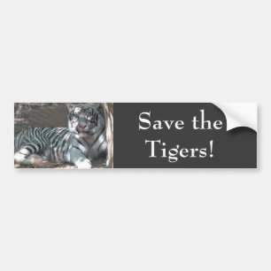 Autocollant De Voiture Sauvez les tigres