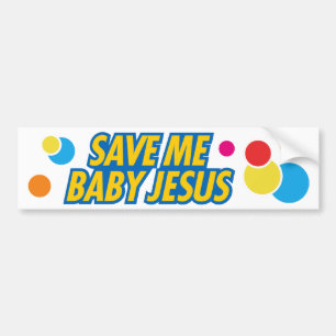 Autocollant De Voiture Sauvez-moi adhésif pour pare-chocs drôle de Jésus