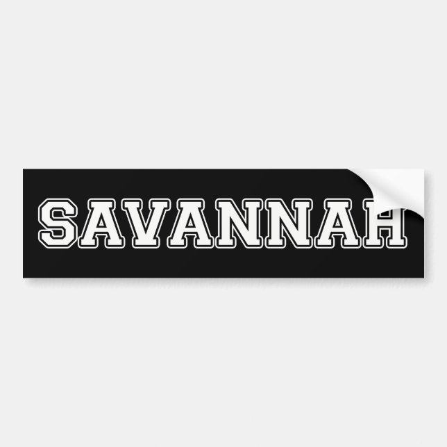 Autocollant De Voiture Savannah (Devant)