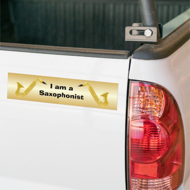 Autocollant De Voiture Saxophoniste (Sur camion)
