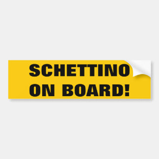 AUTOCOLLANT DE VOITURE SCHETTINO À BORD !