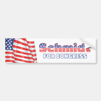 Autocollant De Voiture Schmidt pour le drapeau américain patriotique du