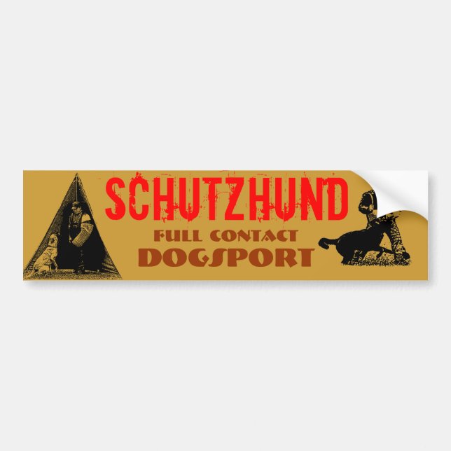 Autocollant De Voiture Schutzhund (Devant)