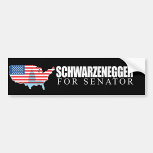 Autocollant De Voiture Schwarzenegger pour le sénateur 2010
