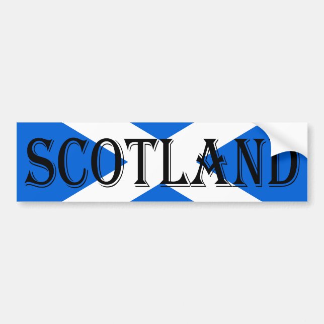 Autocollant De Voiture Scotland Flag Scotland Bumper Sticker arc1 (Devant)