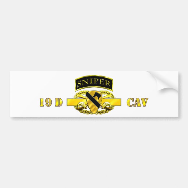 Autocollant De Voiture Scout ęr Cav de l'étiquette 19D Cav de tireur (Devant)