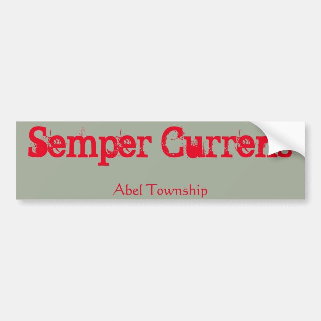 Autocollant De Voiture Semper Currens (Devant)