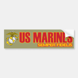 Autocollant De Voiture Semper fi [l'EGA]