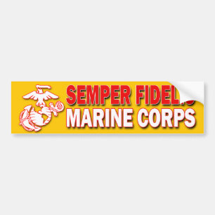 Autocollant De Voiture Semper Fidelis Sticker USMC