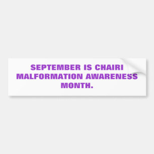 AUTOCOLLANT DE VOITURE SENSIBILISATION CHIARI