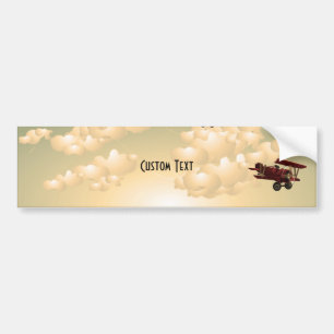 Autocollant De Voiture Sépia de BiPlane