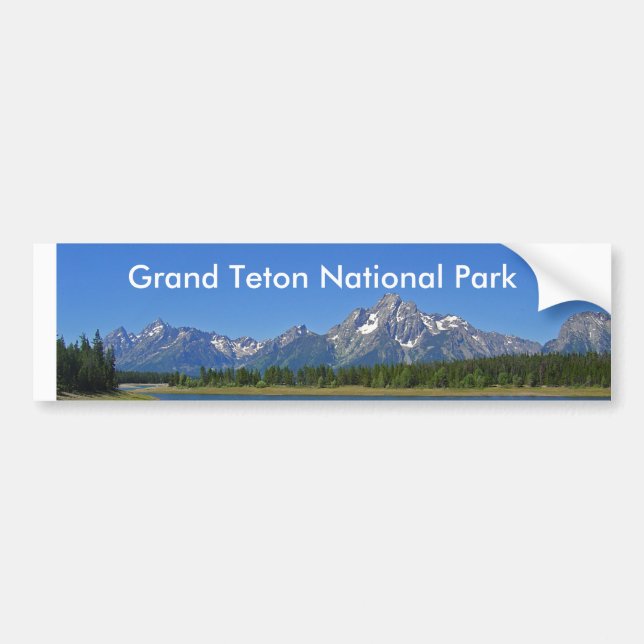 Autocollant De Voiture Série grande 9 de parc national de Teton (Devant)