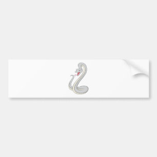 Autocollant De Voiture Serpent heureux de Mamba noir