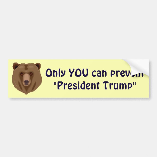 Autocollant De Voiture Seulement VOUS pouvez empêcher le "Président Trump (Devant)