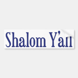 Autocollant De Voiture Shalom vous