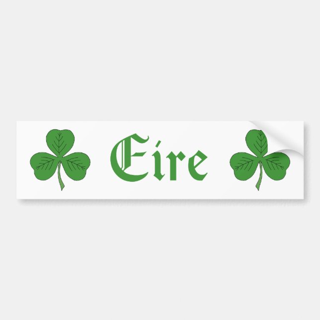 Autocollant De Voiture Shamrock Eire (Devant)