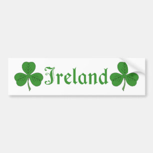 Autocollant De Voiture Shamrock Irlande