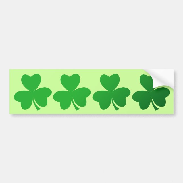 Autocollant De Voiture Shamrocks (Devant)