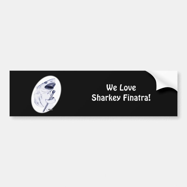 Autocollant De Voiture Sharkey Finatra (Devant)