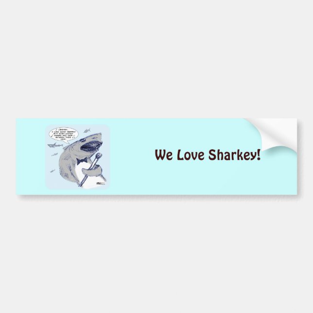 Autocollant De Voiture Sharkey Finatra Swimmin (Devant)