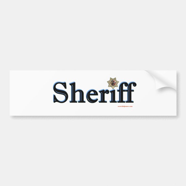 Autocollant De Voiture Sheriff_Script (Devant)