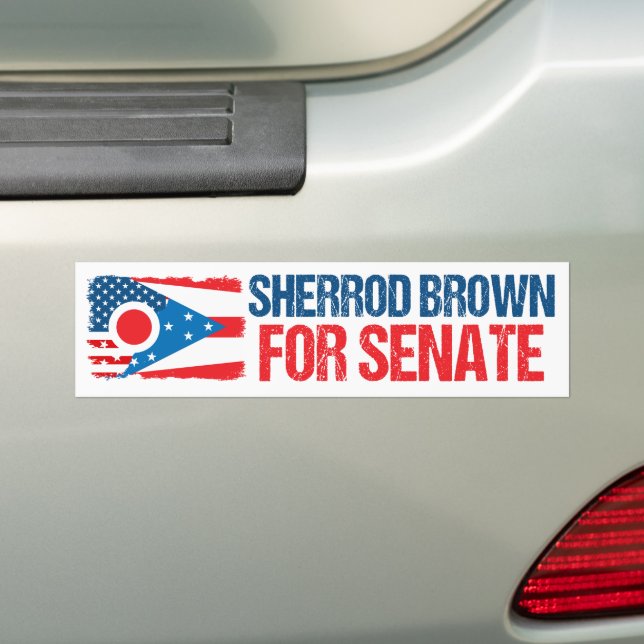 Autocollant De Voiture Sherrod Brown pour l'élection du Sénat 2024 drapea (En voiture)