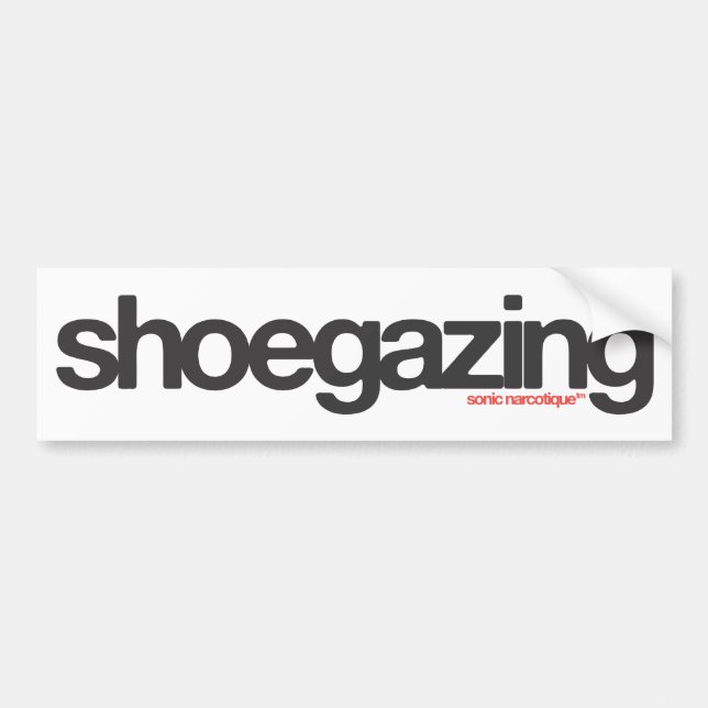Autocollant De Voiture Shoegazing (Devant)
