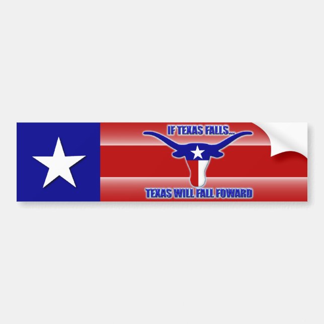 Autocollant De Voiture Si Texas Falls, Texas Falls (Devant)
