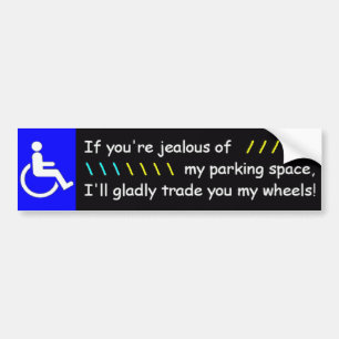 Autocollant De Voiture Si vous êtes jaloux de mon parking…